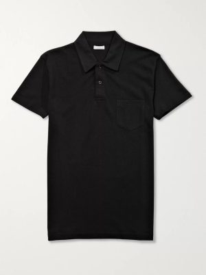 Riviera Slim-Fit Cotton-Mesh Polo Shirt Riviera Slim-Fit Cotton-Mesh Polo Shirt