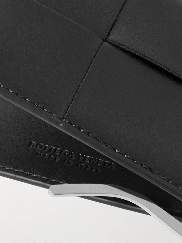 Cassette Intrecciato Leather Bifold Cardholder with Money Clip - CU Cassette Intrecciato Leather Bifold Cardholder with Money Clip - CU