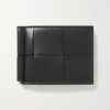 Cassette Intrecciato Leather Bifold Cardholder with Money Clip Cassette Intrecciato Leather Bifold Cardholder with Money Clip
