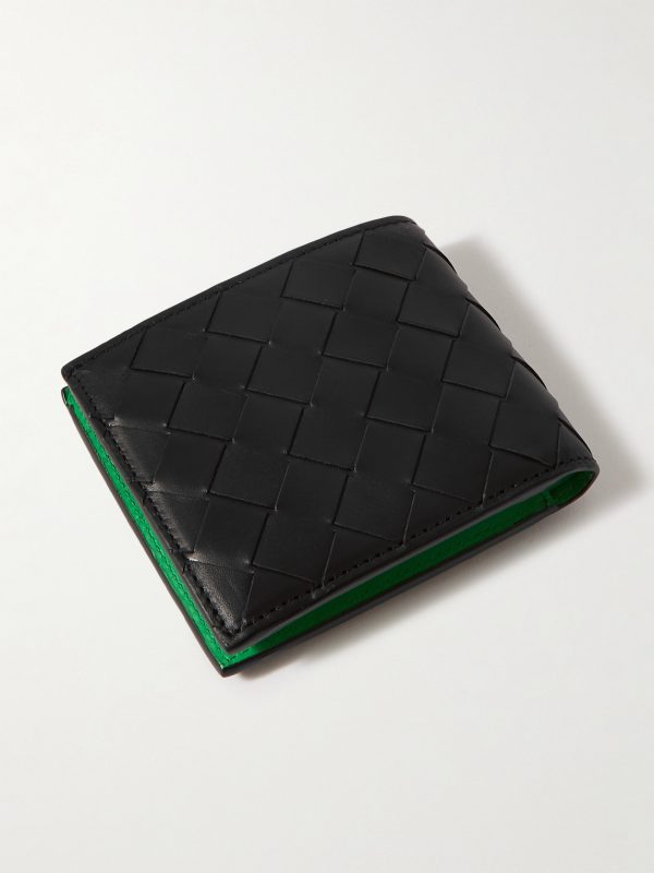 Intrecciato Leather Billfold Wallet - BK