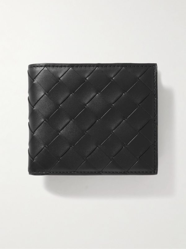 Intrecciato Leather Billfold Wallet