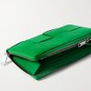 Intrecciato Leather Zip-Around Wallet - E1 Intrecciato Leather Zip-Around Wallet - E1