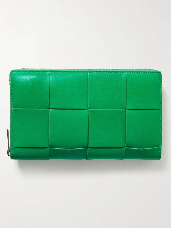 Intrecciato Leather Zip-Around Wallet Intrecciato Leather Zip-Around Wallet