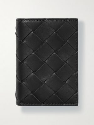 Intrecciato Leather Trifold Wallet