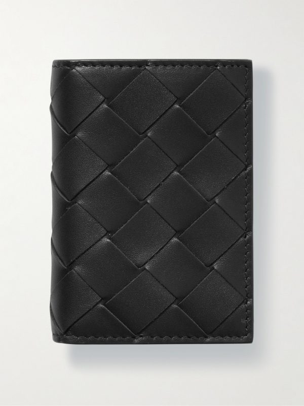 Intrecciato Leather Trifold Wallet Intrecciato Leather Trifold Wallet