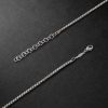 Hexagon White Gold, Fluorite and Diamond Necklace - BK Hexagon White Gold, Fluorite and Diamond Necklace - BK