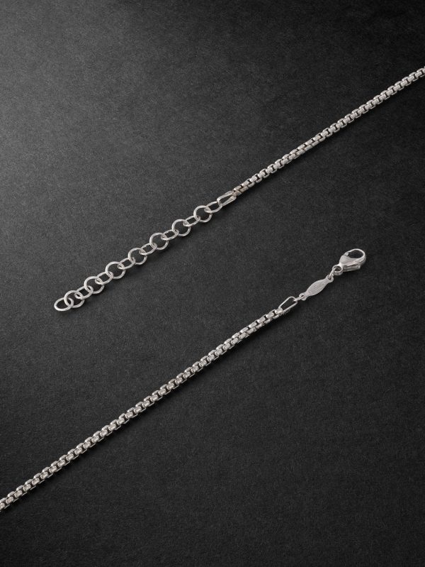 Hexagon White Gold, Fluorite and Diamond Necklace - BK Hexagon White Gold, Fluorite and Diamond Necklace - BK