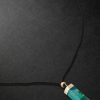 Gold, Amazonite and Cord Pendant Necklace Gold, Amazonite and Cord Pendant Necklace