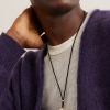Gold, Topaz and Cord Necklace - FR Gold, Topaz and Cord Necklace - FR