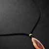 Gold, Jasper and Cord Pendant Necklace Gold, Jasper and Cord Pendant Necklace
