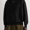 Logo-Print Embroidered Cotton-Blend Jersey Hoodie - FR Logo-Print Embroidered Cotton-Blend Jersey Hoodie - FR