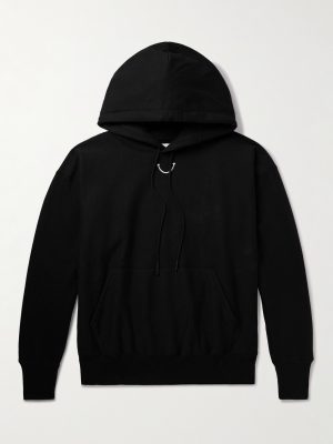 Logo-Print Embroidered Cotton-Blend Jersey Hoodie Logo-Print Embroidered Cotton-Blend Jersey Hoodie