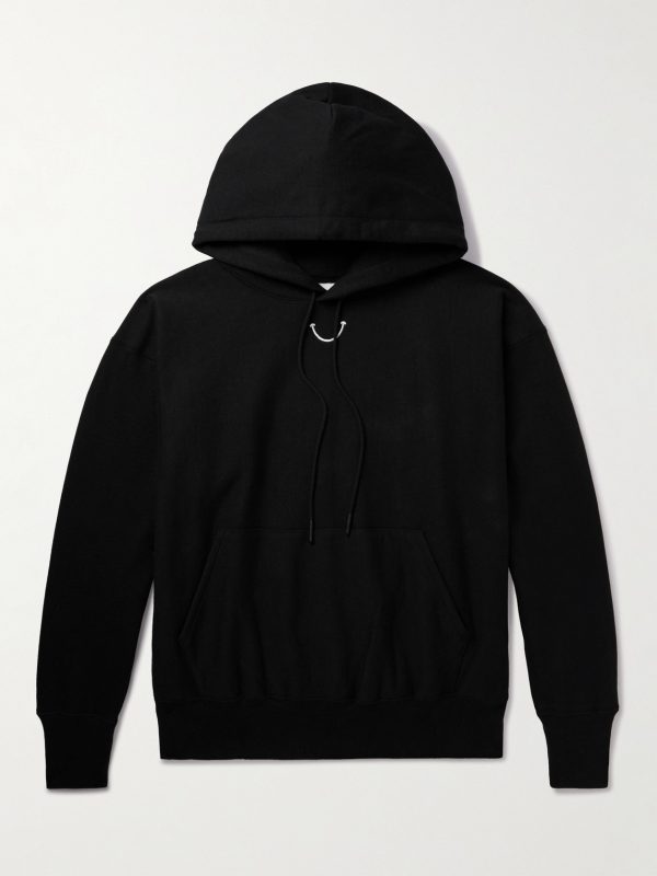 Logo-Print Embroidered Cotton-Blend Jersey Hoodie Logo-Print Embroidered Cotton-Blend Jersey Hoodie