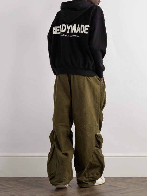 Logo-Print Embroidered Cotton-Blend Jersey Hoodie - OU Logo-Print Embroidered Cotton-Blend Jersey Hoodie - OU