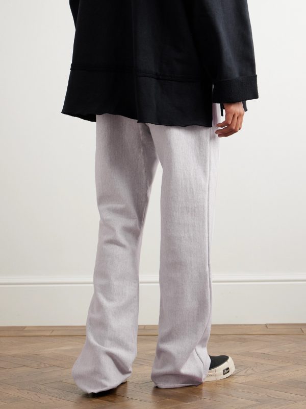 Straight-Leg Logo-Embroidered Cotton-Jersey Sweatpants - BK Straight-Leg Logo-Embroidered Cotton-Jersey Sweatpants - BK