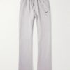 Straight-Leg Logo-Embroidered Cotton-Jersey Sweatpants Straight-Leg Logo-Embroidered Cotton-Jersey Sweatpants