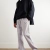 Straight-Leg Logo-Embroidered Cotton-Jersey Sweatpants - OU Straight-Leg Logo-Embroidered Cotton-Jersey Sweatpants - OU