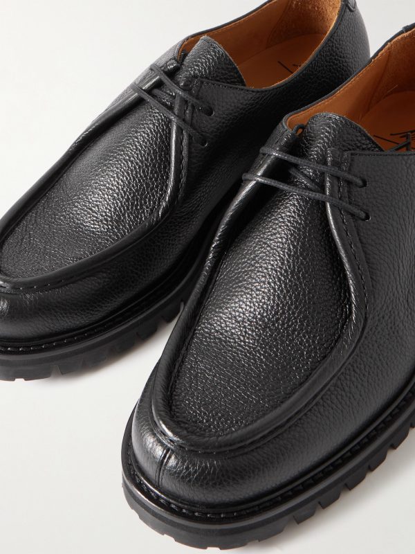 Jacques Pebble-Grain Leather Derby Shoes - CU Jacques Pebble-Grain Leather Derby Shoes - CU