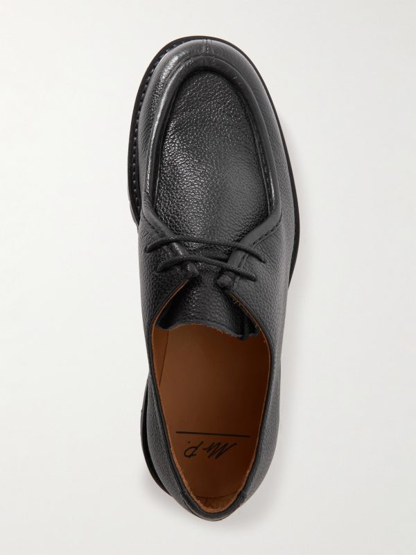 Jacques Pebble-Grain Leather Derby Shoes - E2 Jacques Pebble-Grain Leather Derby Shoes - E2