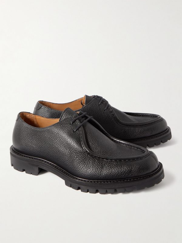 Jacques Pebble-Grain Leather Derby Shoes - FR Jacques Pebble-Grain Leather Derby Shoes - FR