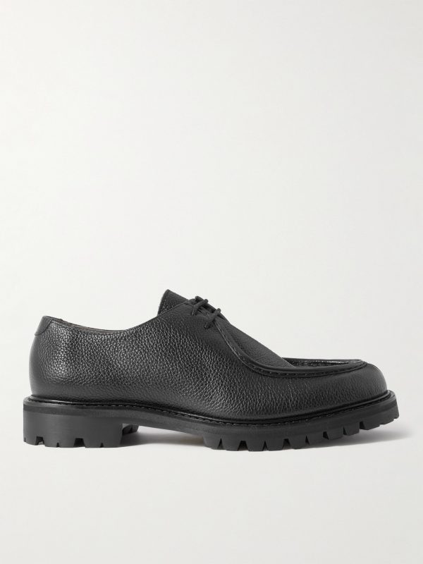 Jacques Pebble-Grain Leather Derby Shoes Jacques Pebble-Grain Leather Derby Shoes