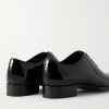 Elkan Whole-Cut Patent-Leather Oxford Shoes - BK Elkan Whole-Cut Patent-Leather Oxford Shoes - BK