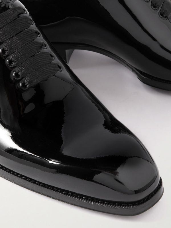 Elkan Whole-Cut Patent-Leather Oxford Shoes - CU Elkan Whole-Cut Patent-Leather Oxford Shoes - CU