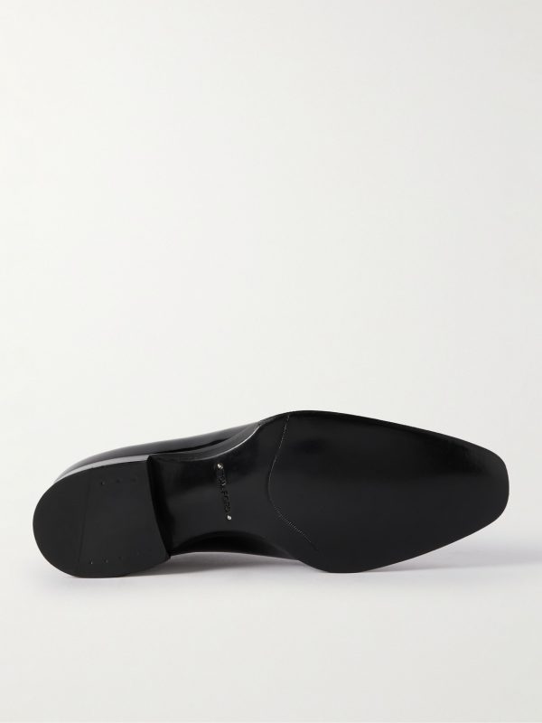 Elkan Whole-Cut Patent-Leather Oxford Shoes - E1 Elkan Whole-Cut Patent-Leather Oxford Shoes - E1