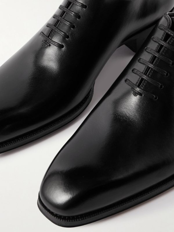 Elkan Whole-Cut Glossed-Leather Oxford Shoes - CU Elkan Whole-Cut Glossed-Leather Oxford Shoes - CU