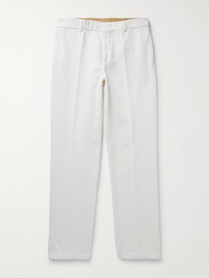 Merse Straight-Leg Cotton-Twill Trousers