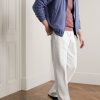 Merse Straight-Leg Cotton-Twill Trousers - OU Merse Straight-Leg Cotton-Twill Trousers - OU