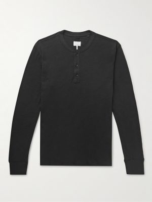 Cotton-Jersey Henley T-Shirt