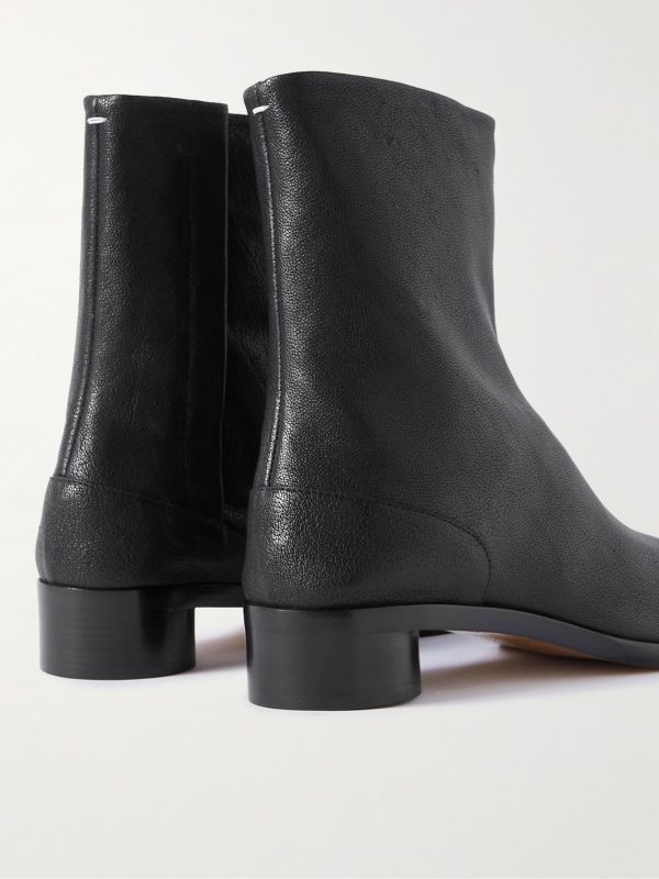 Tabi Split-Toe Full-Grain Leather Chelsea Boots - BK Tabi Split-Toe Full-Grain Leather Chelsea Boots - BK
