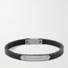 Leather and Palladium Bracelet Leather and Palladium Bracelet