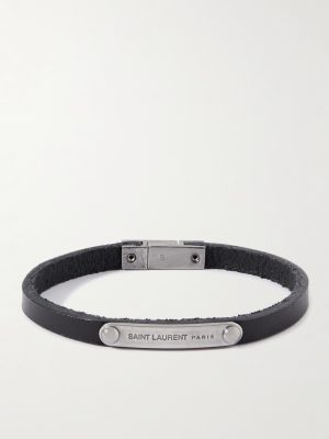 Leather and Palladium Bracelet Leather and Palladium Bracelet