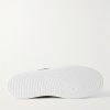 Monaco M Leather-Trimmed Suede Sneakers - E1 Monaco M Leather-Trimmed Suede Sneakers - E1