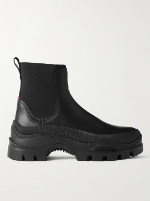 Larue Rubber-Trimmed Leather Chelsea Boots Larue Rubber-Trimmed Leather Chelsea Boots