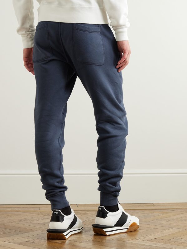 Tapered Garment-Dyed Cotton-Jersey Sweatpants - BK Tapered Garment-Dyed Cotton-Jersey Sweatpants - BK