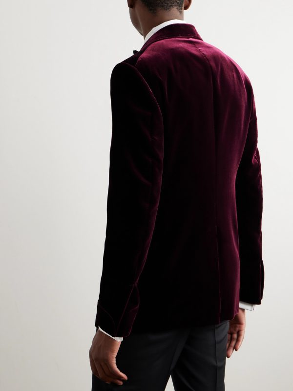 Shelton Velvet Tuxedo Jacket - BK