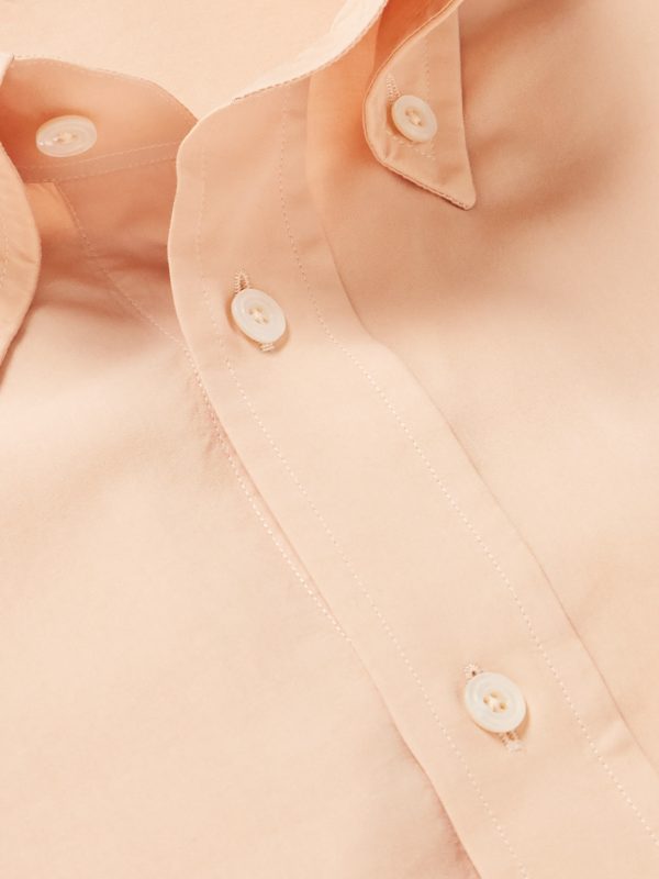 Button-Down Collar Lyocell and Silk-Blend Shirt - CU