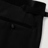 Straight-Leg Pleated Satin-Trimmed Grain De Poudre Wool and Mohair-Blend Tuxedo Trousers - CU Straight-Leg Pleated Satin-Trimmed Grain De Poudre Wool and Mohair-Blend Tuxedo Trousers - CU