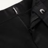 Straight-Leg Pleated Satin-Trimmed Grain De Poudre Wool and Mohair-Blend Tuxedo Trousers - E1 Straight-Leg Pleated Satin-Trimmed Grain De Poudre Wool and Mohair-Blend Tuxedo Trousers - E1