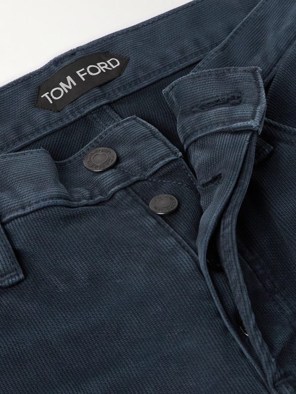 Beford Slim-Fit Cotton-Blend Corduroy Trousers - E1 Beford Slim-Fit Cotton-Blend Corduroy Trousers - E1