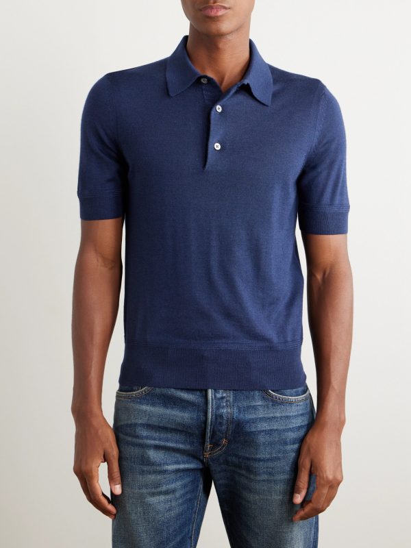 Slim-Fit Cashmere and Silk-Blend Sweater - FR Slim-Fit Cashmere and Silk-Blend Sweater - FR