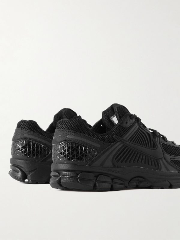 Zoom Vomero 5 Leather and Rubber-Trimmed Mesh Sneakers - BK Zoom Vomero 5 Leather and Rubber-Trimmed Mesh Sneakers - BK