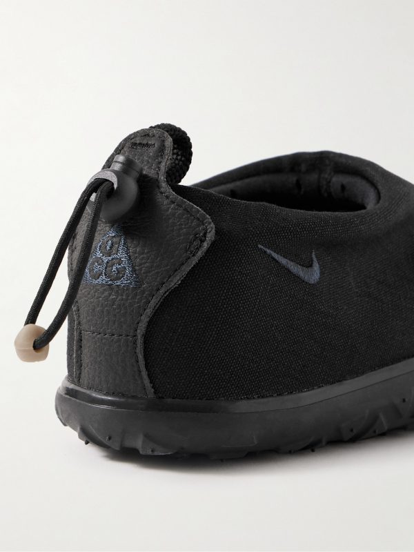 ACG Moc Leather-Trimmed Canvas Sneakers - CU ACG Moc Leather-Trimmed Canvas Sneakers - CU