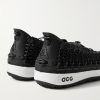ACG Watercat+ Woven Leather and Rubber-Trimmed Woven Sneakers - BK ACG Watercat+ Woven Leather and Rubber-Trimmed Woven Sneakers - BK