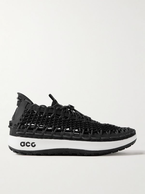 ACG Watercat+ Woven Leather and Rubber-Trimmed Woven Sneakers ACG Watercat+ Woven Leather and Rubber-Trimmed Woven Sneakers