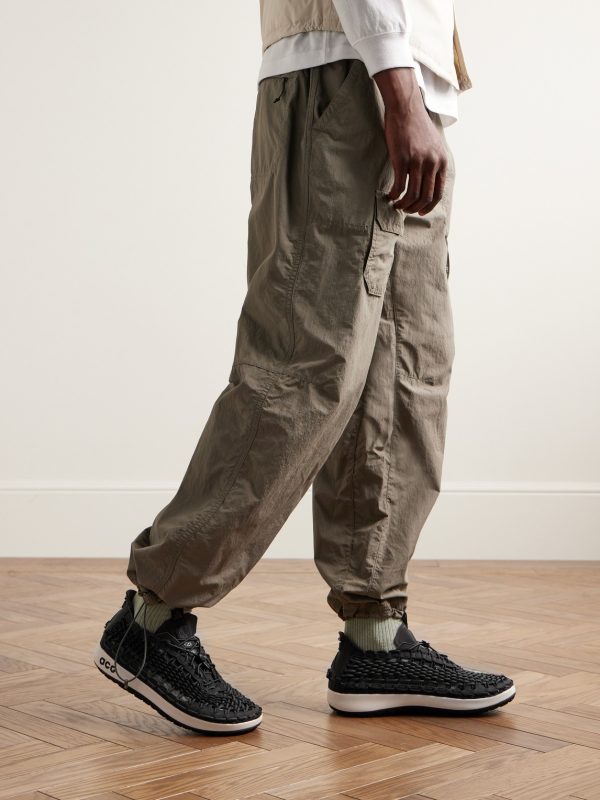 ACG Watercat+ Woven Leather and Rubber-Trimmed Woven Sneakers - OU ACG Watercat+ Woven Leather and Rubber-Trimmed Woven Sneakers - OU