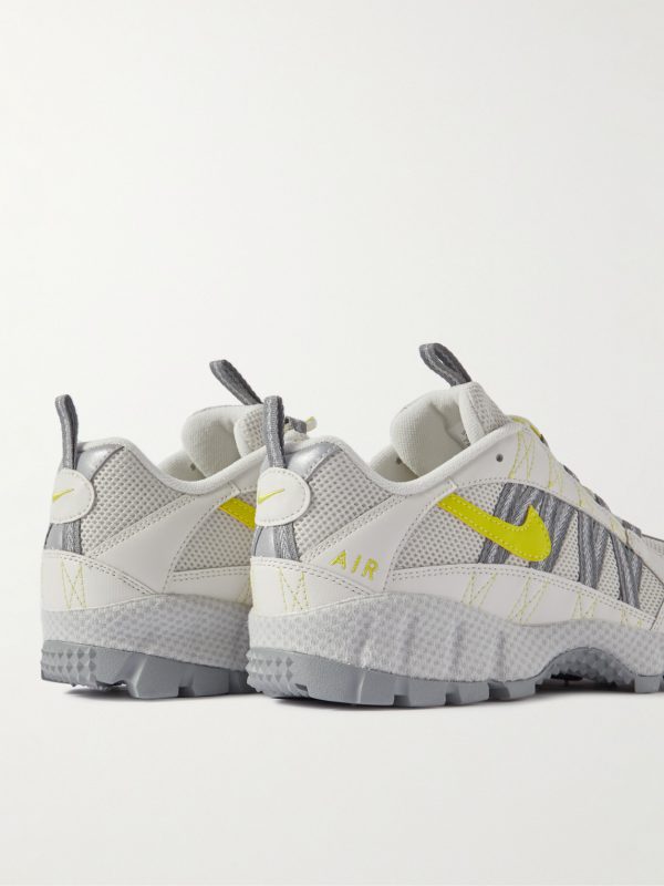 Air Humara QS Leather-Trimmed Mesh Sneakers - BK